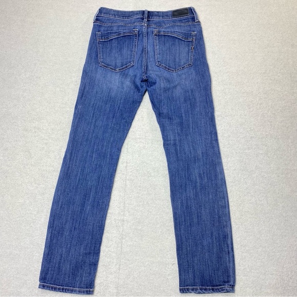 EXPRESS Jeans Women’s 4S Blue Skinny Leg Mid Rise Stretch Y2K Chic Casual Denim - Picture 4 of 15